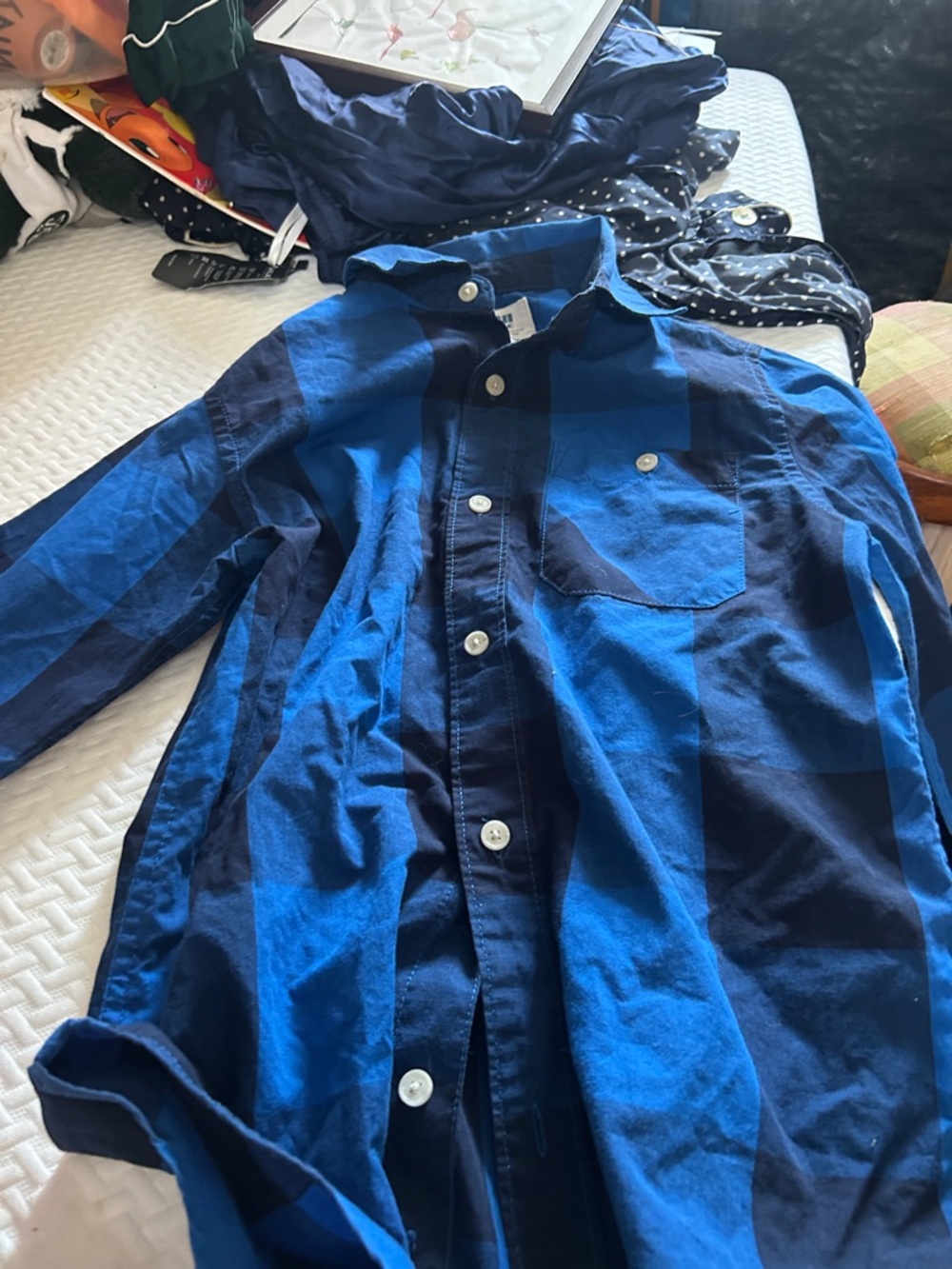 urban pipeline Blue Plaid Button-Down Shirt
